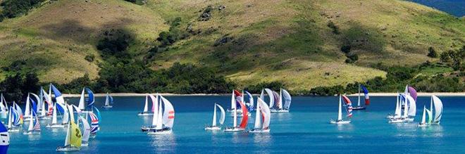 Sailboats large and small: yachts from six-metres to near 26 metres will be competing at Audi Hamilton Island Race Week 2015  © Ciaran Handy http://www.sail-world.com